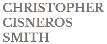 Christopher Cisneros Smith Coupon Codes